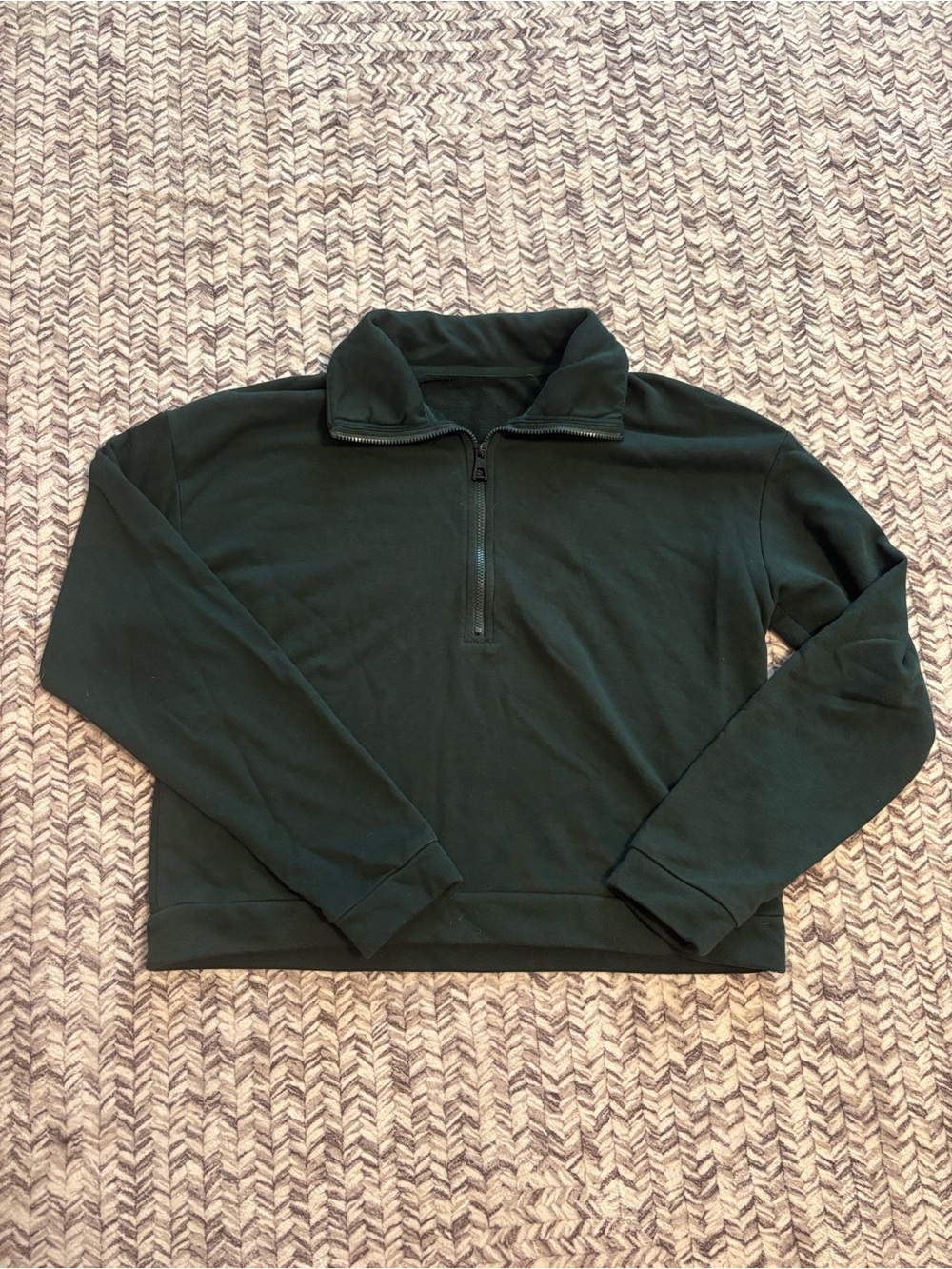 Zyia Active Green Classic 1/4 Zip - - size Small